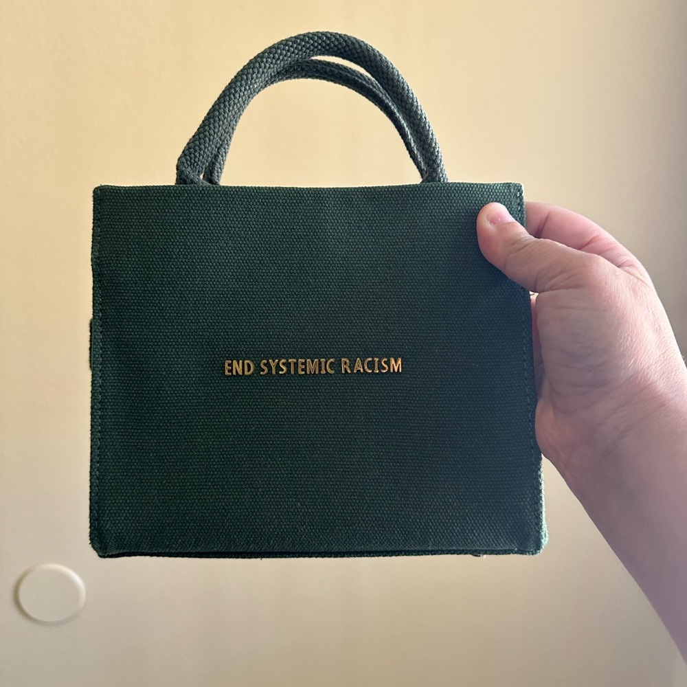 Brandon Blackwood Green 'End Systemic Racism' Crossbody Tote